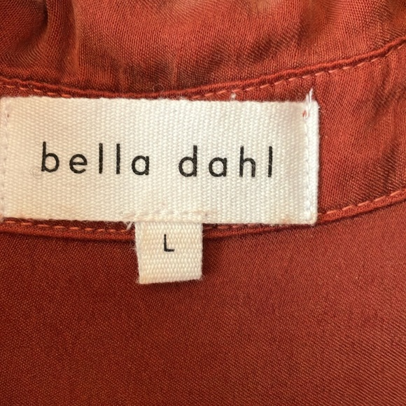 Anthropologie size large rayon blend button down top.  Rust color. - Picture 2 of 6